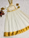 Onam Special Soft Organza Chex With Golden Jacquard Work Lehenga With Blouse Online Wholesale